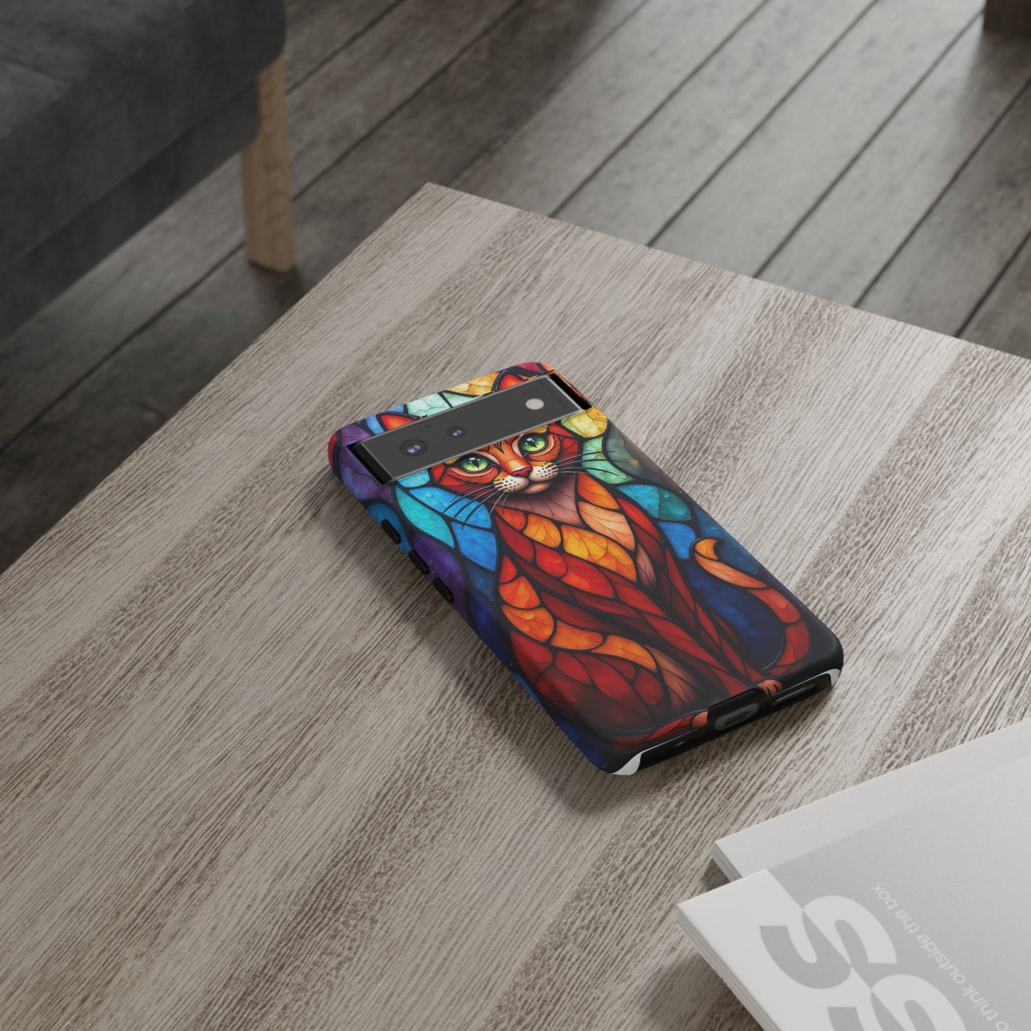 Geometric Cat: Colorful Abstract Portrait