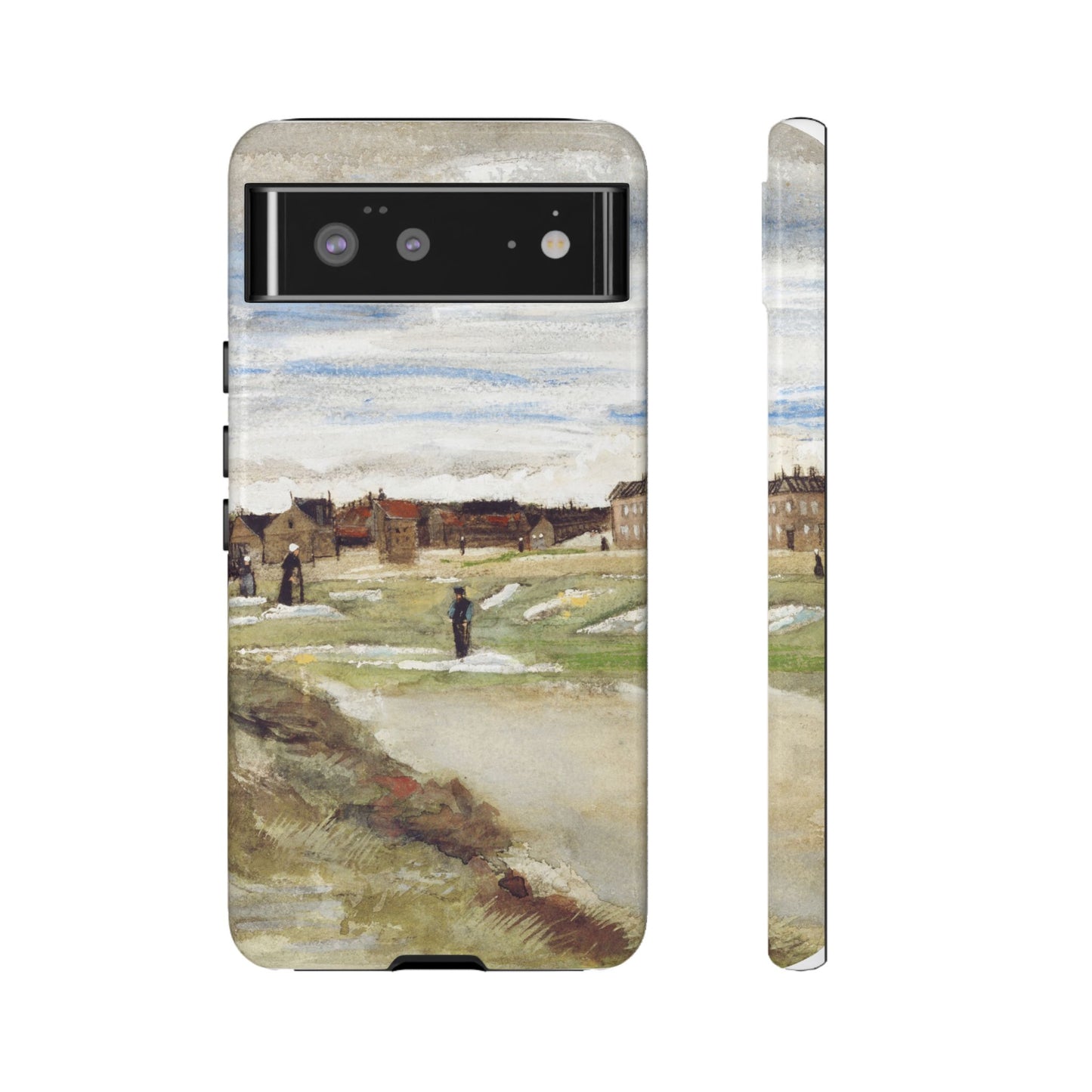 Van Gogh Village Painting Phone Case - iPhone, Samsung, Pixel - Art Print Cover, Gift for Art Lovers