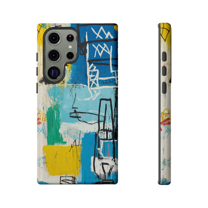 Artistic Phone Case – Jean-Michel Basquiat Graffiti Art - iPhone, Samsung & Google Pixel Cover - Artistic Painting Case,  Art Lover Gift