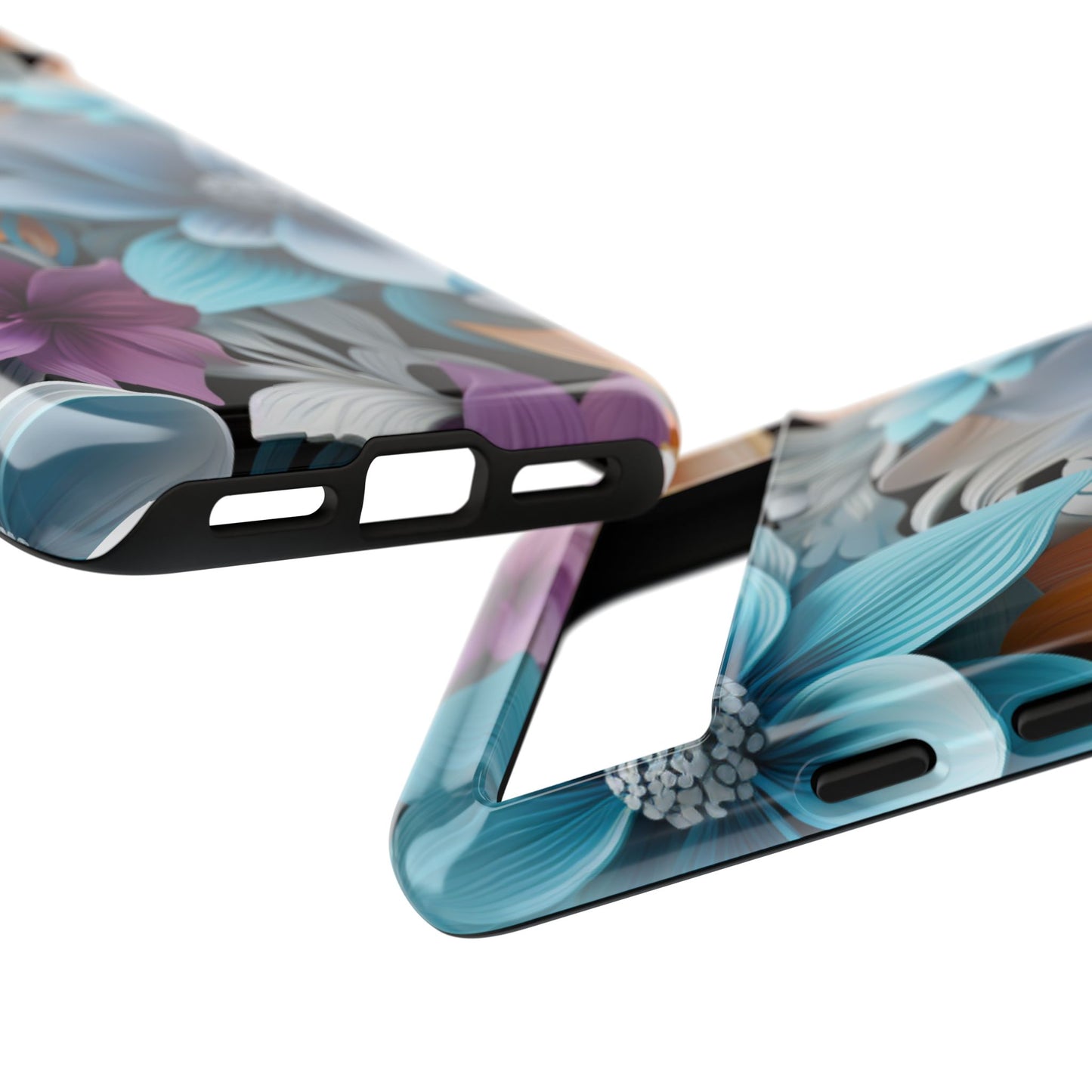 Elegant 3D Floral Bloom Mobile Case – Vivid & Artistic