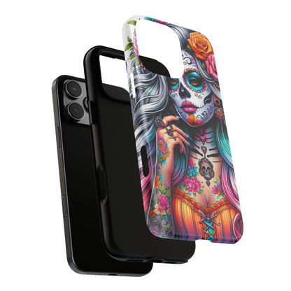 Sugar Skull Goddess – Día de los Muertos Floral Queen Mobile Cover
