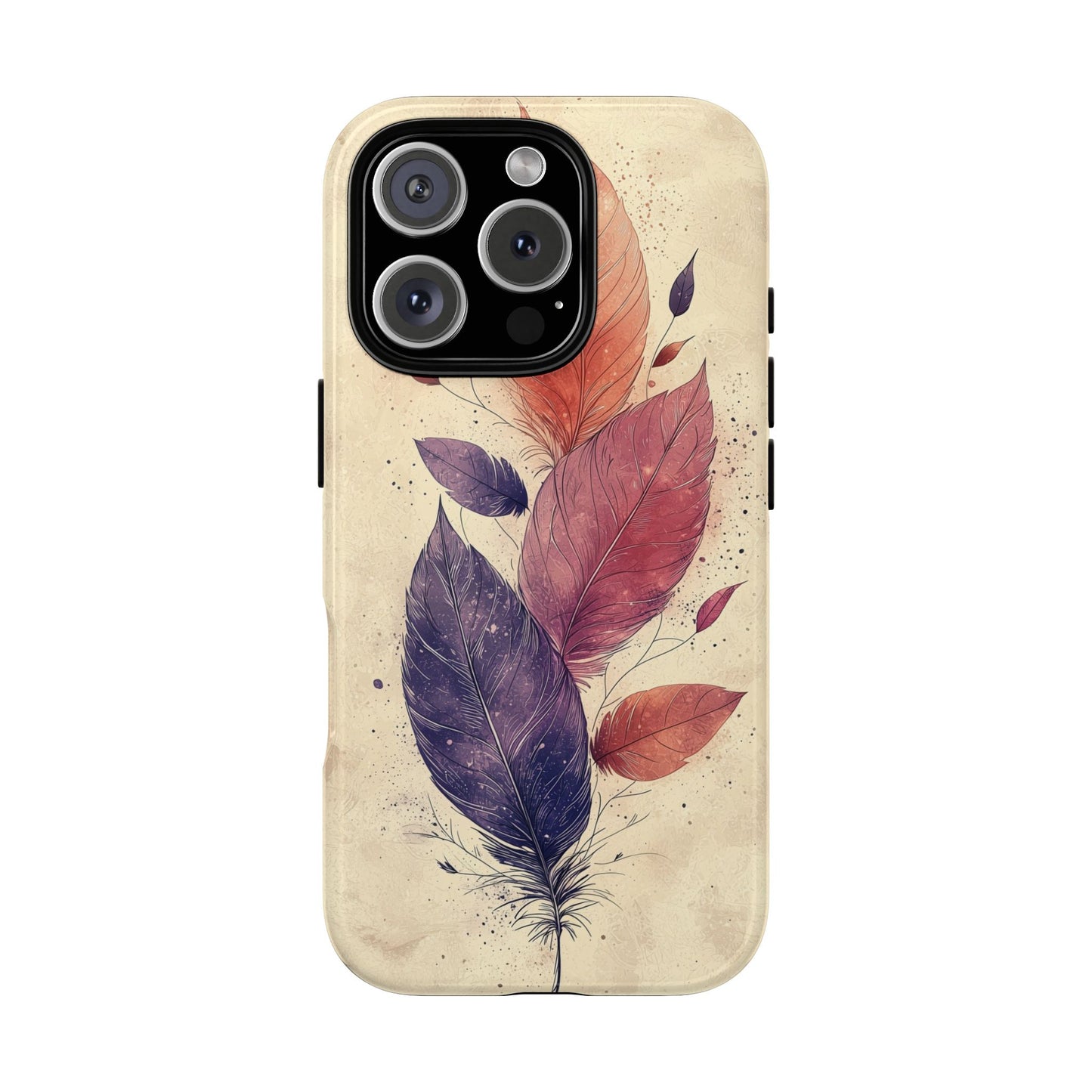 Boho Feather Bloom Phone Case for iPhone, Pixel & Samsung