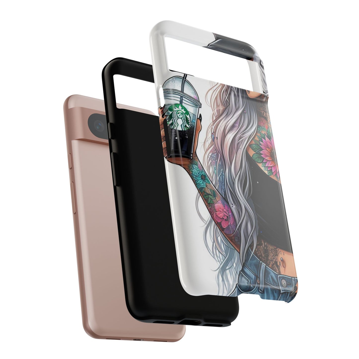 Tattooed Coffee Queen – Edgy Urban Aesthetic Mobile Cover