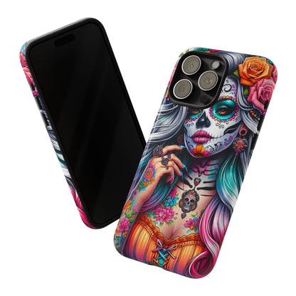 Sugar Skull Goddess – Día de los Muertos Floral Queen Mobile Cover