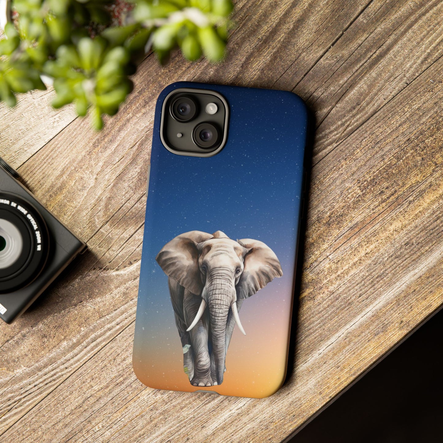 Celestial Elephant Mobile Cover – Dreamy Night Sky Aesthetic