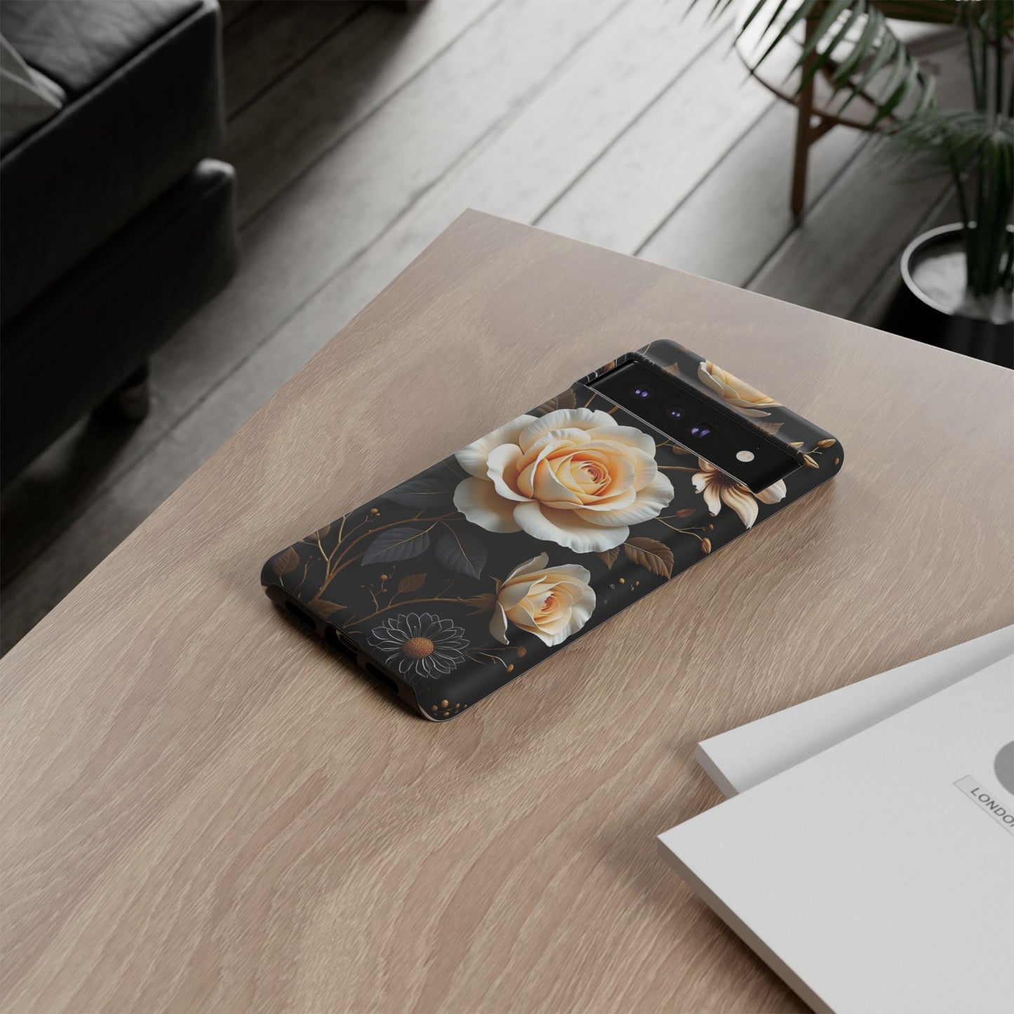 Elegant 3D Floral Design, Botanical Phone Case design for Iphone.