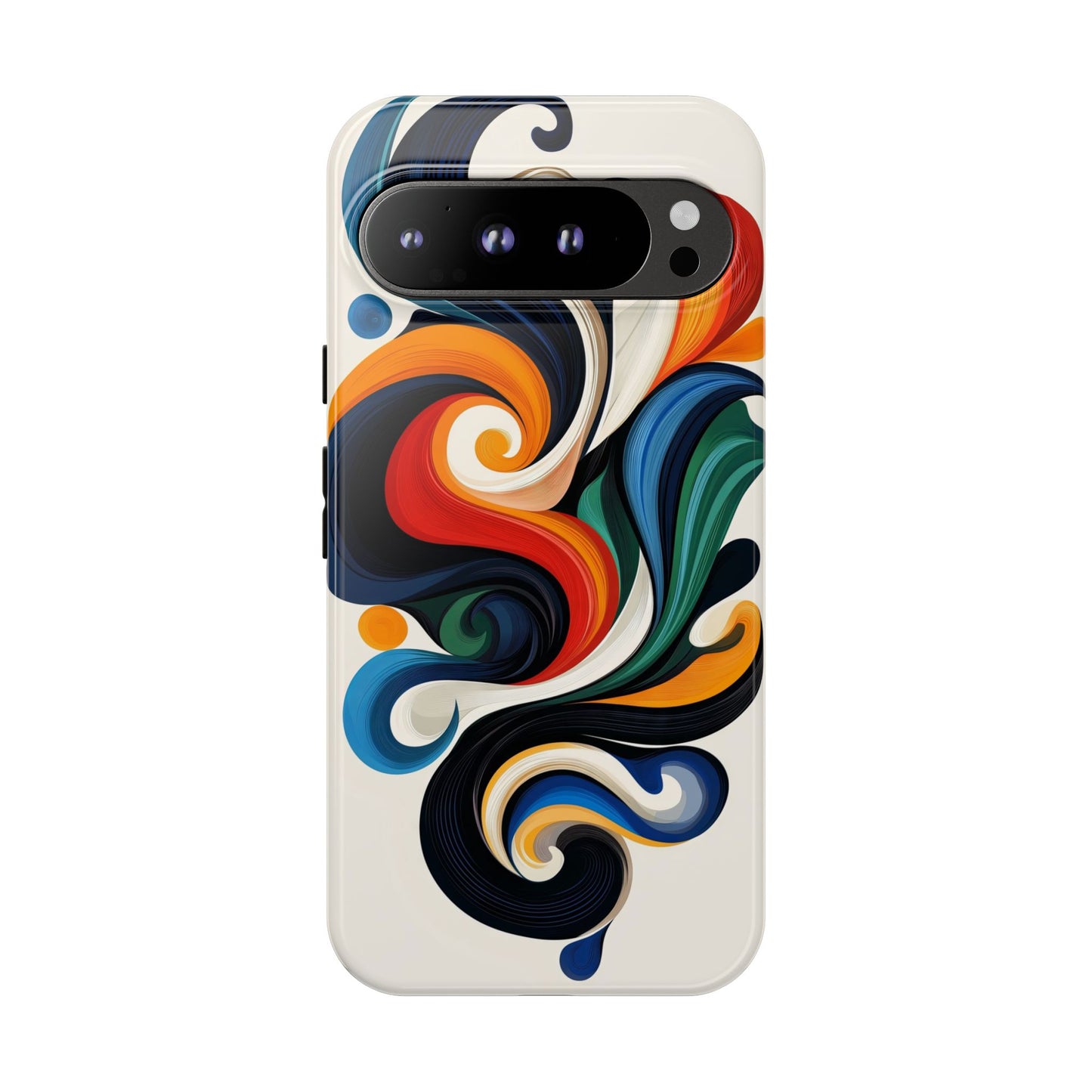 WhirlMuse – Elegant Swirl Abstract  Phone Case for iPhone, Samsung & Pixel
