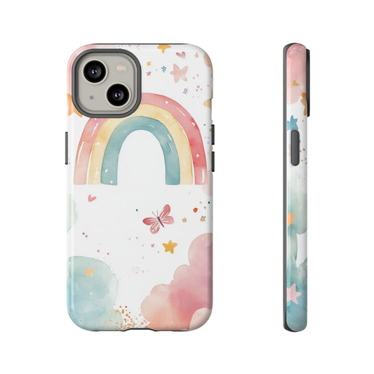 Rainbow Whimsy Watercolor Phone Case for iPhone, google Pixel & Samsung