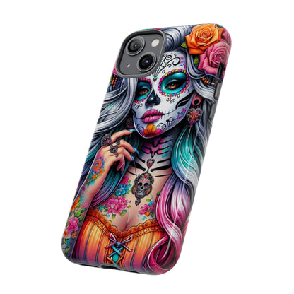 Sugar Skull Goddess – Día de los Muertos Floral Queen Mobile Cover