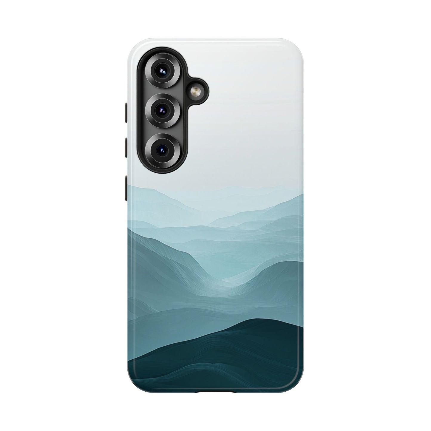 Tranquil Terrain – Misty Abstract Landscape Case for iPhone, Samsung & Pixel