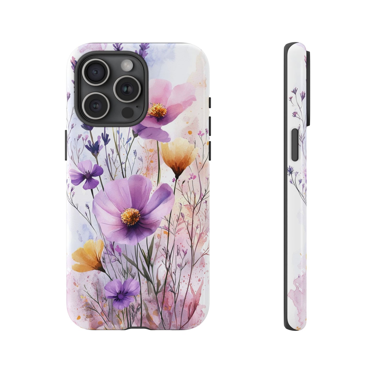 Wildflower Symphony Watercolor Phone Case for iPhone, google Pixel & Samsung