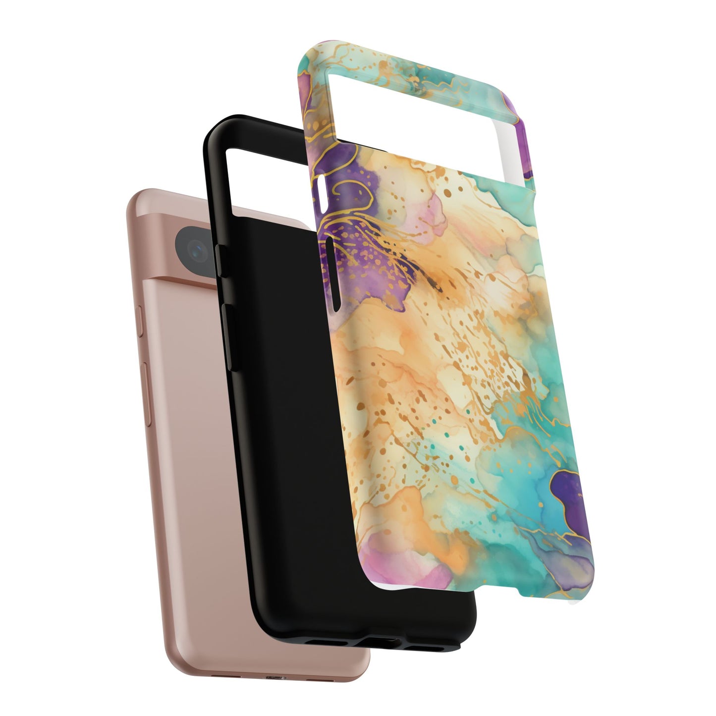Golden Aura Abstract Watercolor Mobile Case