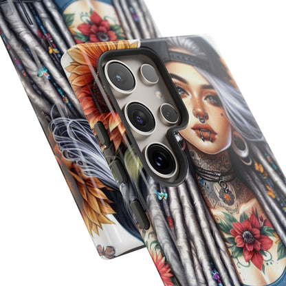 Sunflower Queen – Boho Rebel Tattoo Mobile Cover