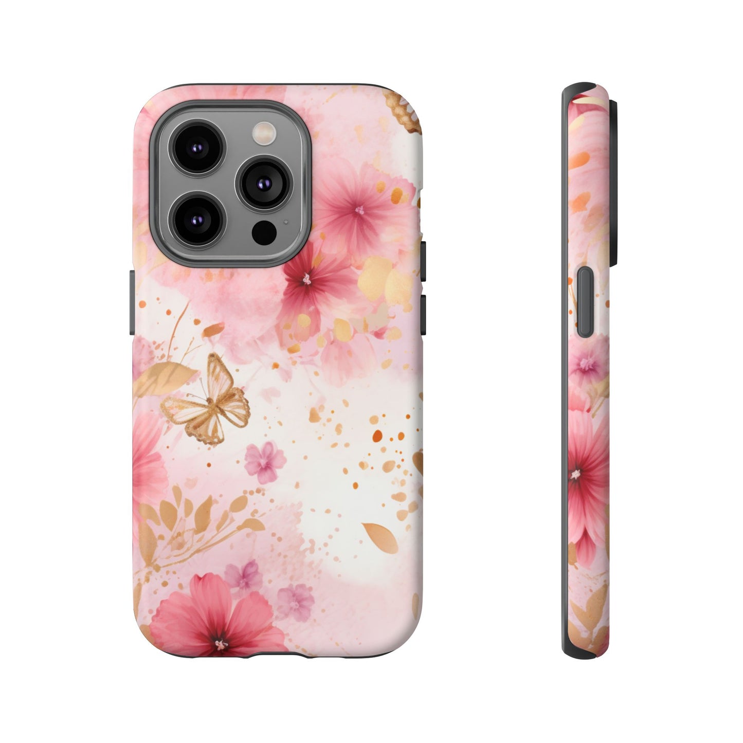 Blush Elegance Floral Mobile Case