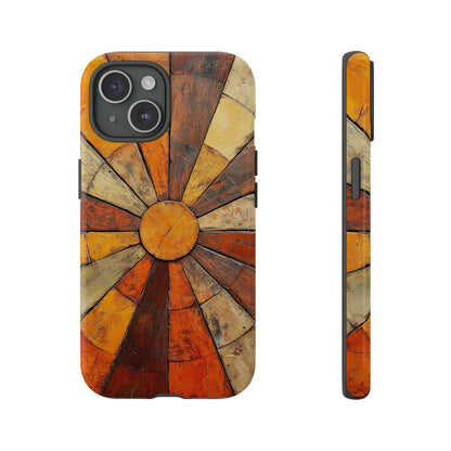 Terracotta Sunburst Boho Phone Case for iPhone, Pixel & Samsung