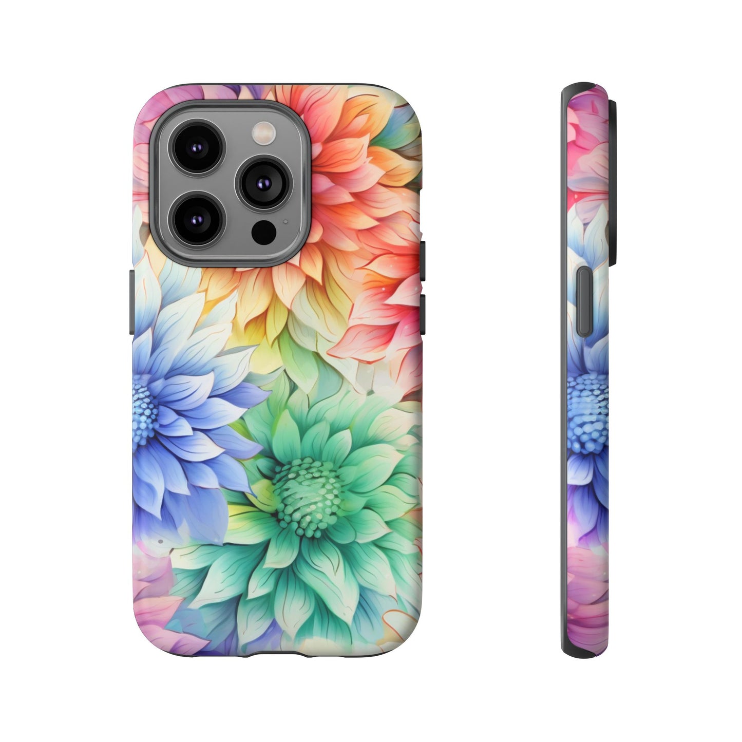 Rainbow Bloom Mandala Floral Mobile Case