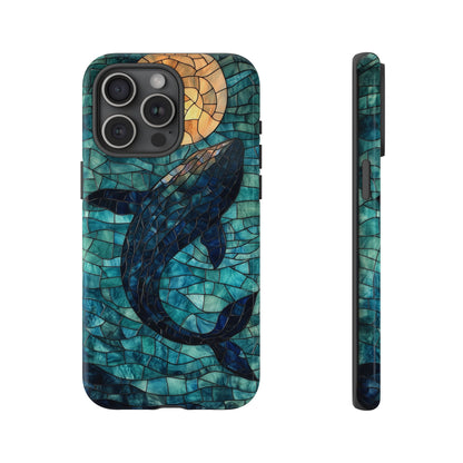 Ocean Dream – Mosaic Glass Whale Phone Case for iPhone, Samsung & Pixel