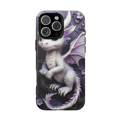 Charming Young Dragon on a Branch Phone Case Design