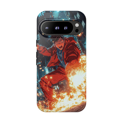 Urban Firestarter | Neon Blaze Hero Phone Case for iPhone, Samsung & Pixel