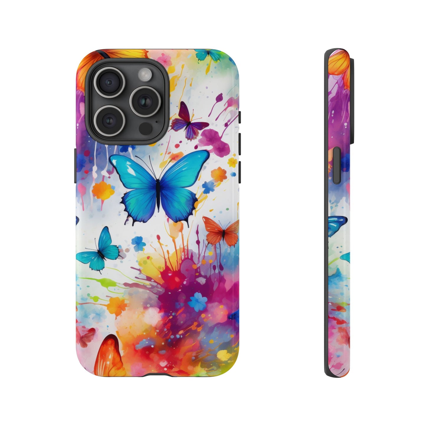 Vibrant Watercolor Butterfly Mobile Case