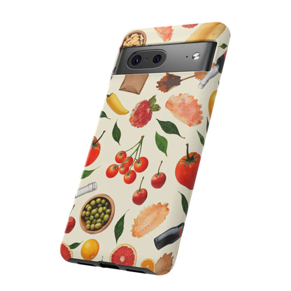 Fresh Fruits & Veggies Pattern Phone Case
