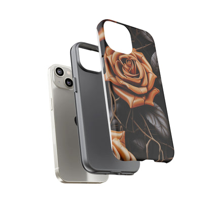Midnight Gold Rose Mobile Case