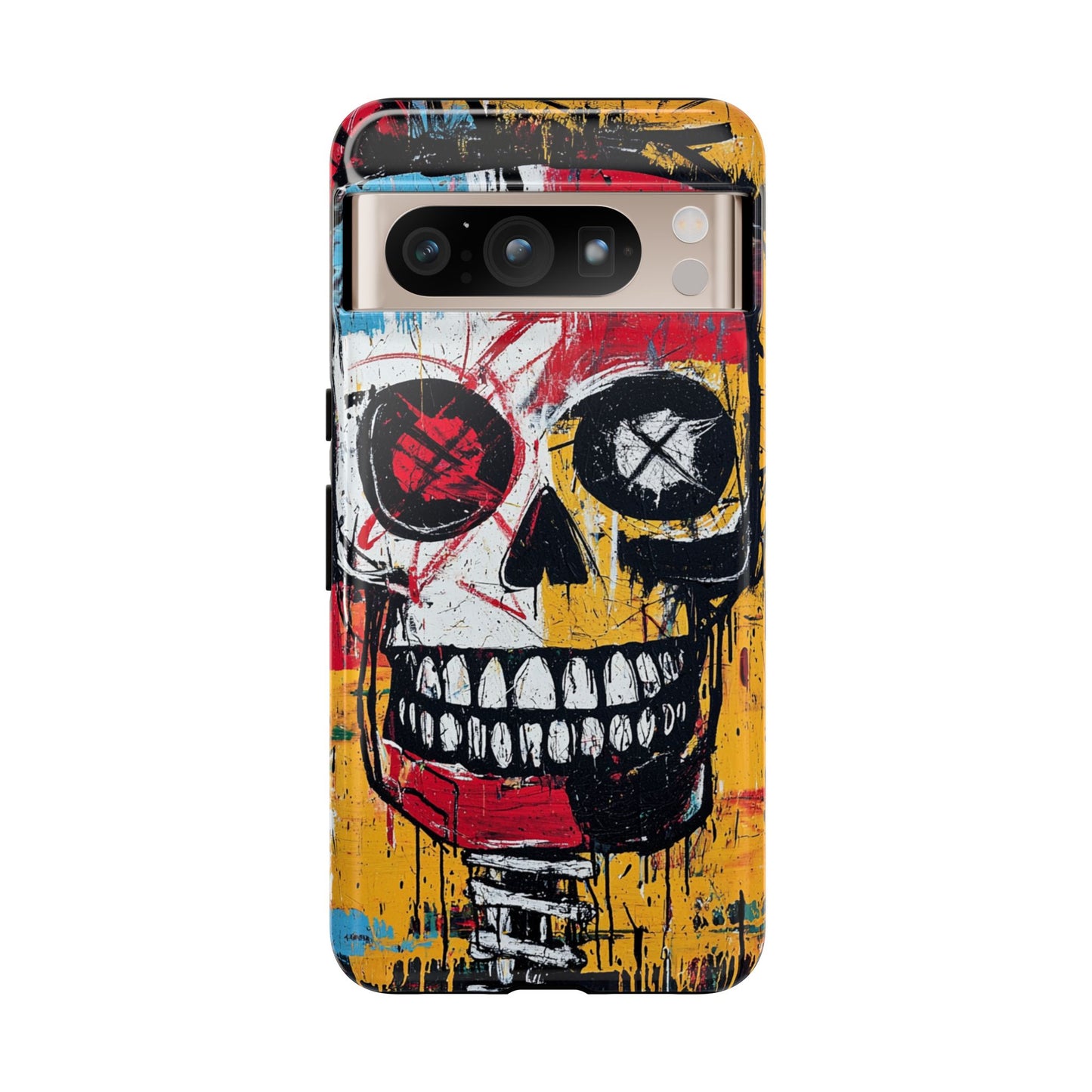 Basquiat Phone Case – Bold Urban Art Design - iPhone, Samsung & Google Pixel Cover - Artistic Painting Case,  Art Lover Gift
