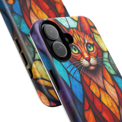 Geometric Cat: Colorful Abstract Portrait