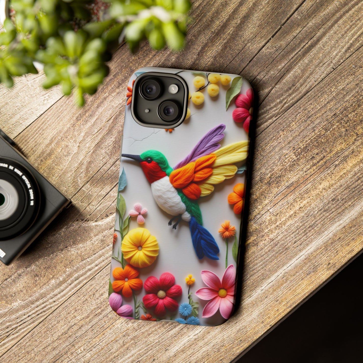 Elegant Hummingbird with Floral Mosaic Design | Nature's Artistic Vibes | Pixel 8 pro