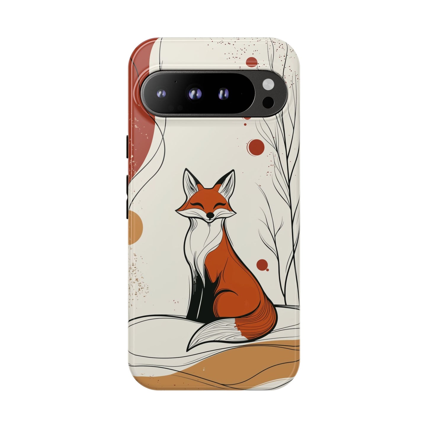 Smiling Fox: Playful Forest Charm Phone Case for iPhone, Samsung & Pixel