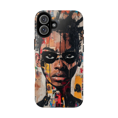 Abstract Graffiti Phone Case – Basquiat Art Inspired - iPhone, Samsung & Google Pixel Cover - Artistic Painting Case,  Art Lover Gift