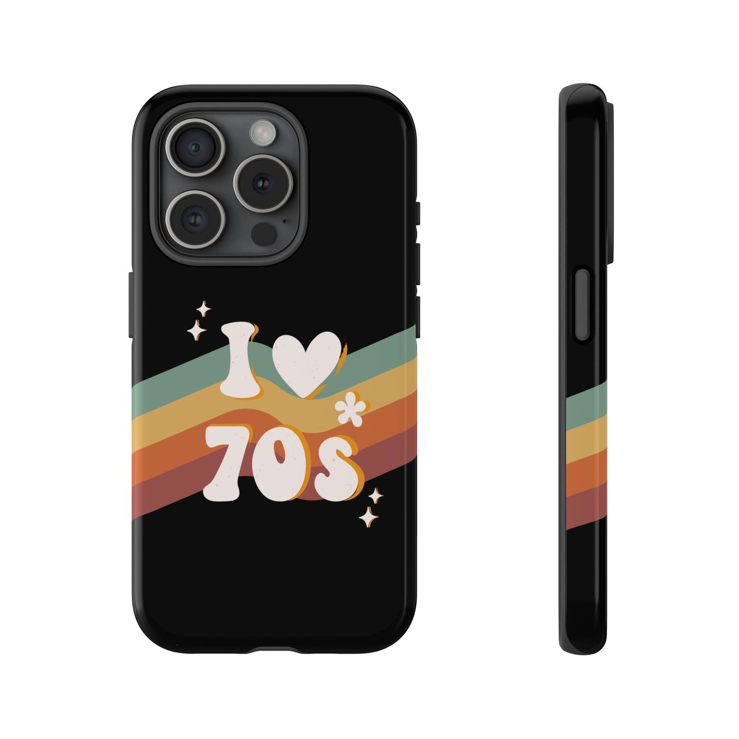 Retro "I Love 70s" Phone Case – Vintage Groovy Design for iPhone, Samsung & Google Pixel