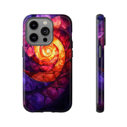 Retro Spiral Psychedelic Phone Case for iPhone, Samsung & Pixel