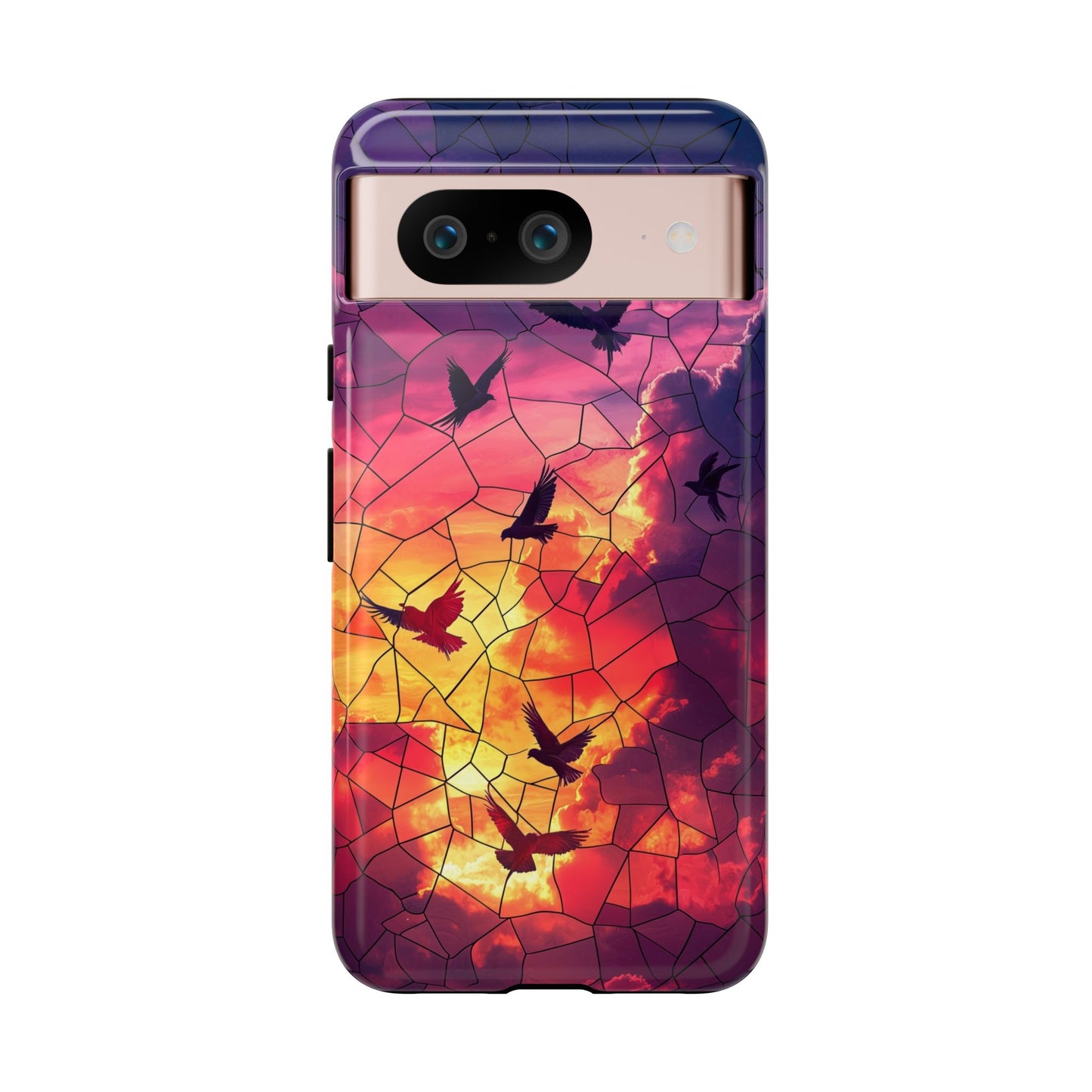 Chorus of Flight – Mosaic Birds Phone Case for iPhone, Samsung & Pixel