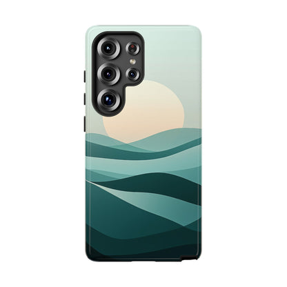 Tranquil Dunes – Abstract Sunset Phone Case for iPhone, Samsung & Pixel