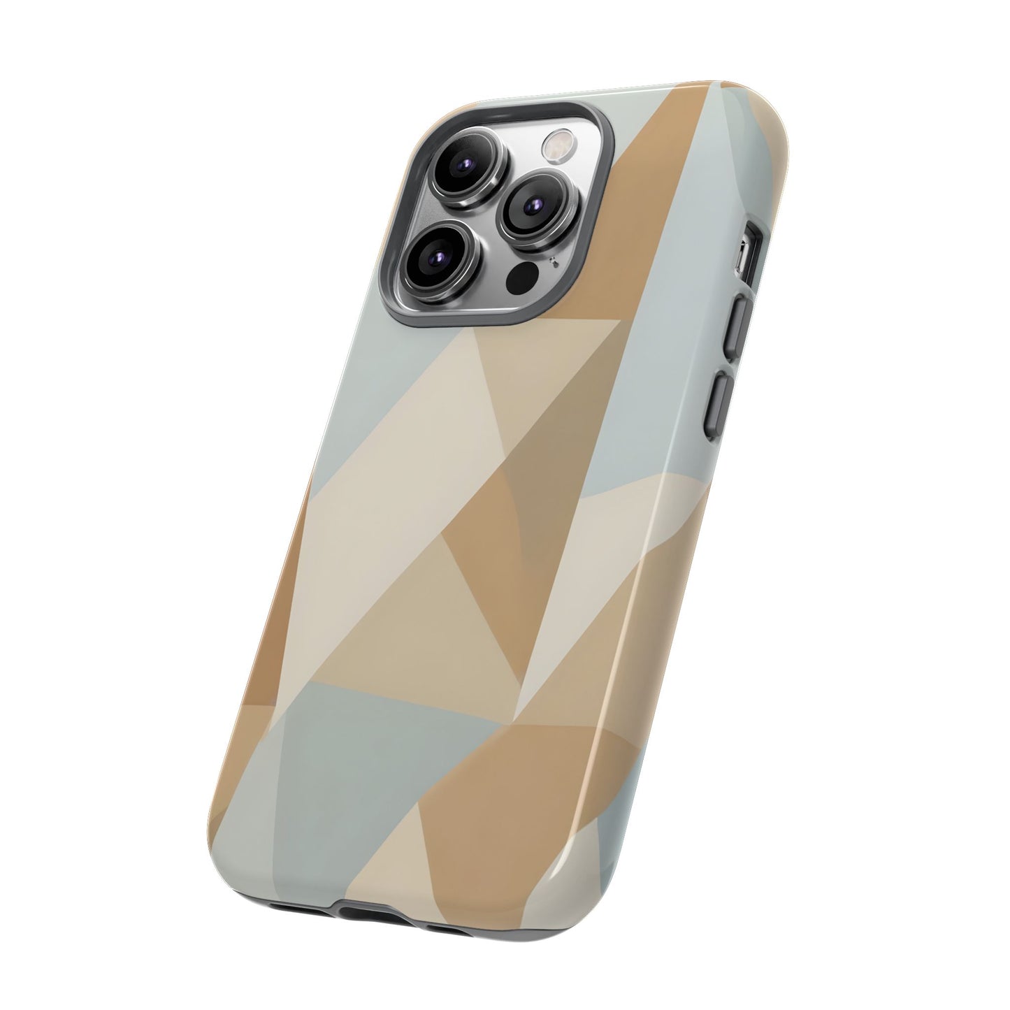 Neutral Geometrical Triangular Abstract Pattern