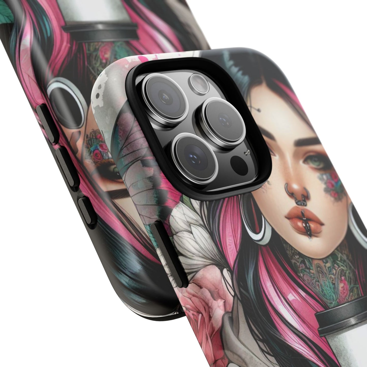 Tattooed Coffee Lover Art Mobile Case