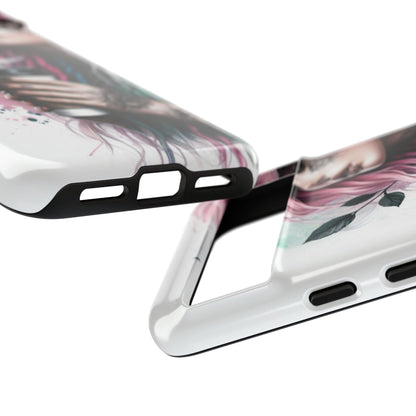 Boho Rebel – Vibrant Dreadlocks & Tattooed Coffee Lover Mobile Cover