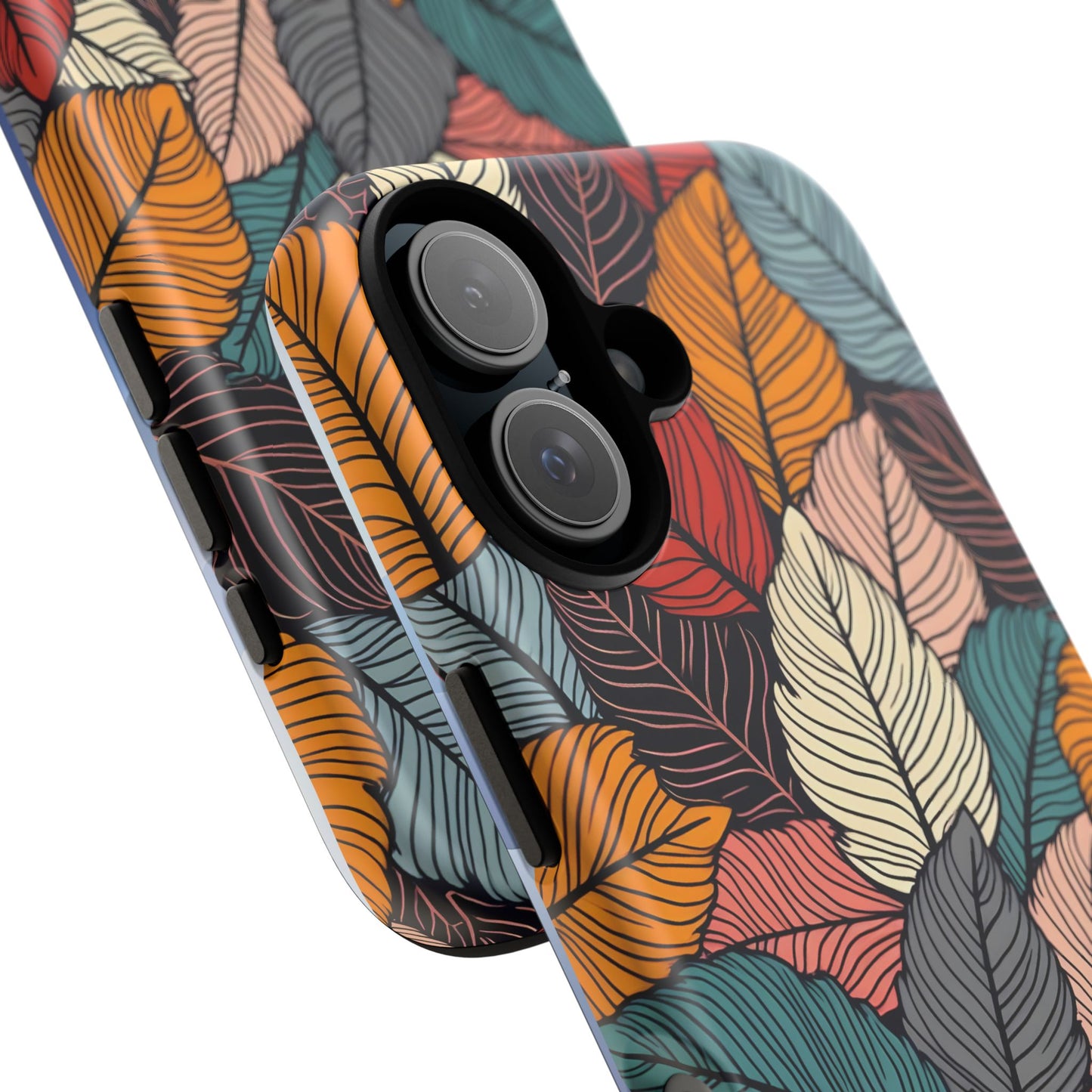 Colorful Abstract Leaves Pattern Design
