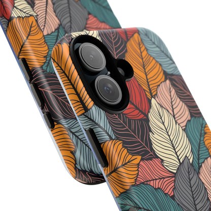 Colorful Abstract Leaves Pattern Design