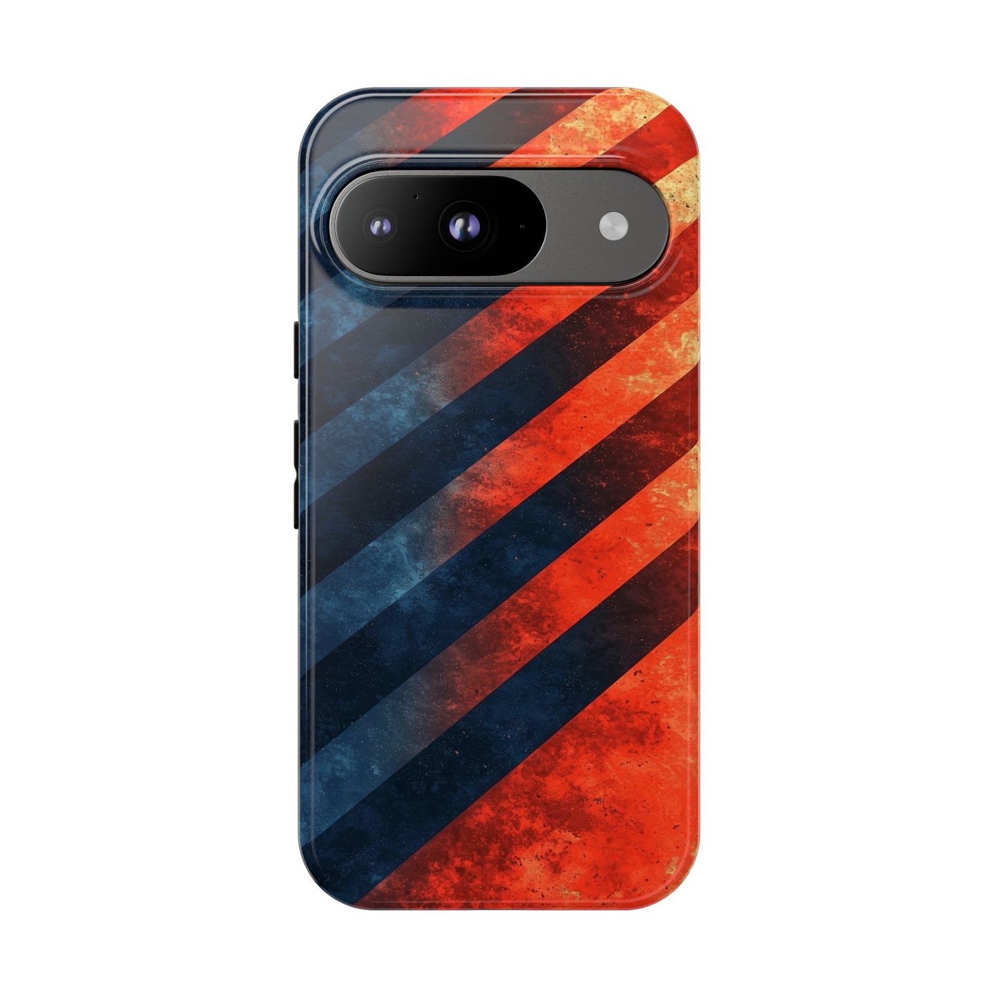 Molten Stripes – Grunge Gradient Abstract Phone Case for iPhone, Samsung & Pixel