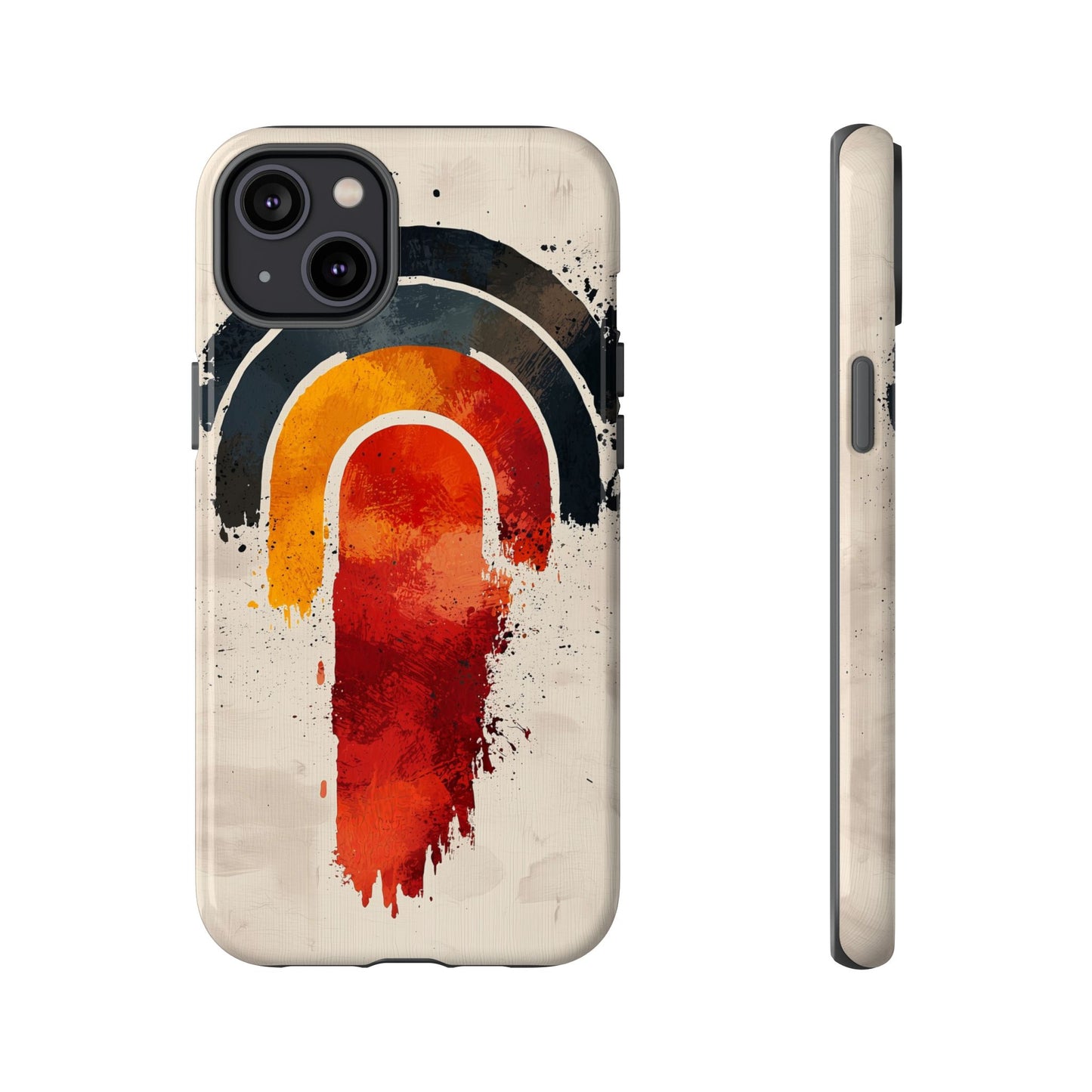 Boho Retro Splash Rainbow Phone Case for iPhone, Pixel & Samsung