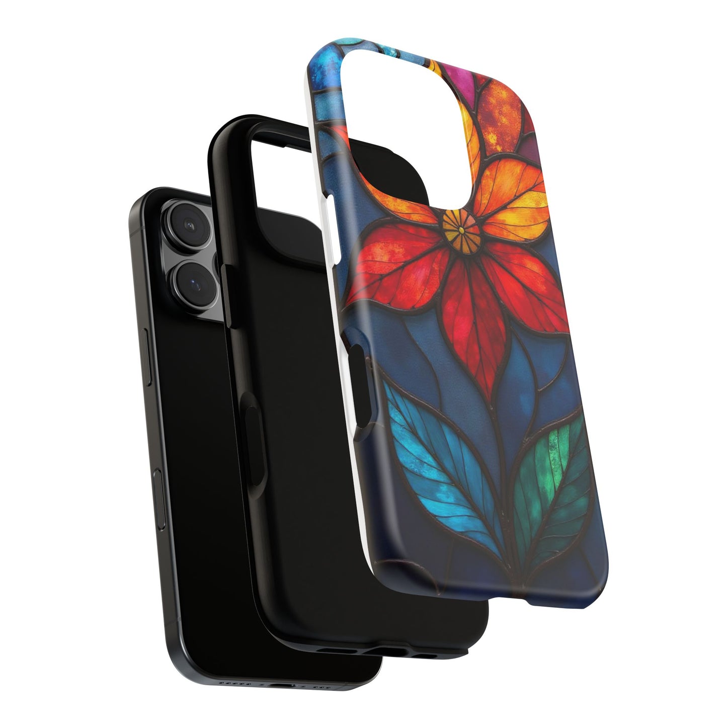 Radiant Blossom: Red and Orange Floral Elegance