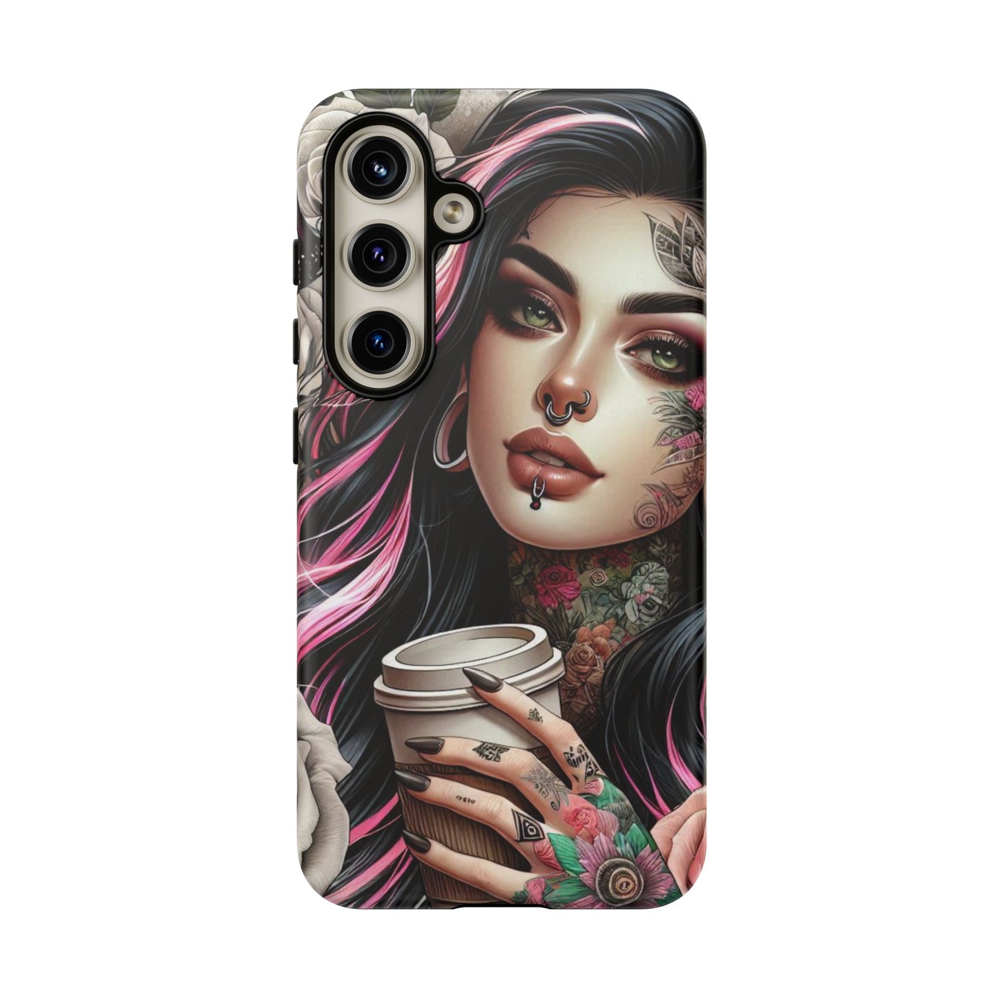 Gothic Rose Coffee Queen Mobile Case