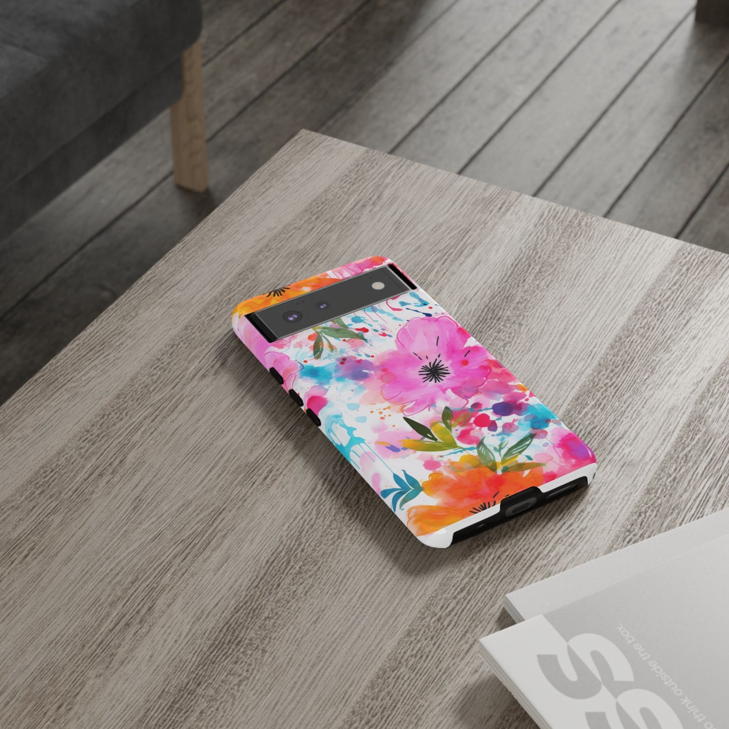 Vibrant Watercolor Floral Phone Case – Artistic & Colorful Design