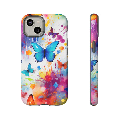Vibrant Watercolor Butterfly Mobile Case