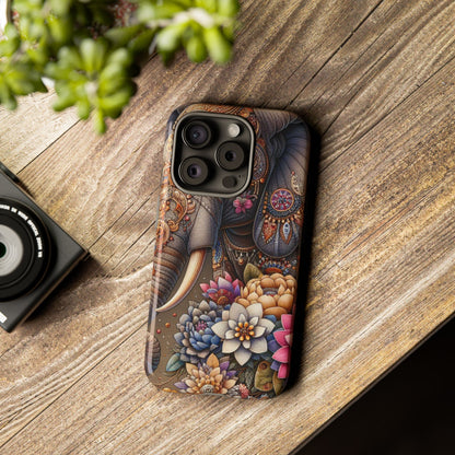 Royal Ornate Elephant Mobile Cover – Luxurious Bohemian Art