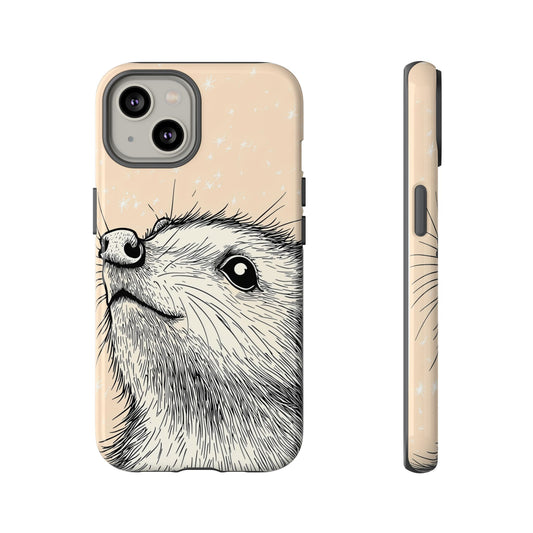 Starlit Wonder: Curious Critter in the Cosmos Phone Case for iPhone, Samsung & Pixel