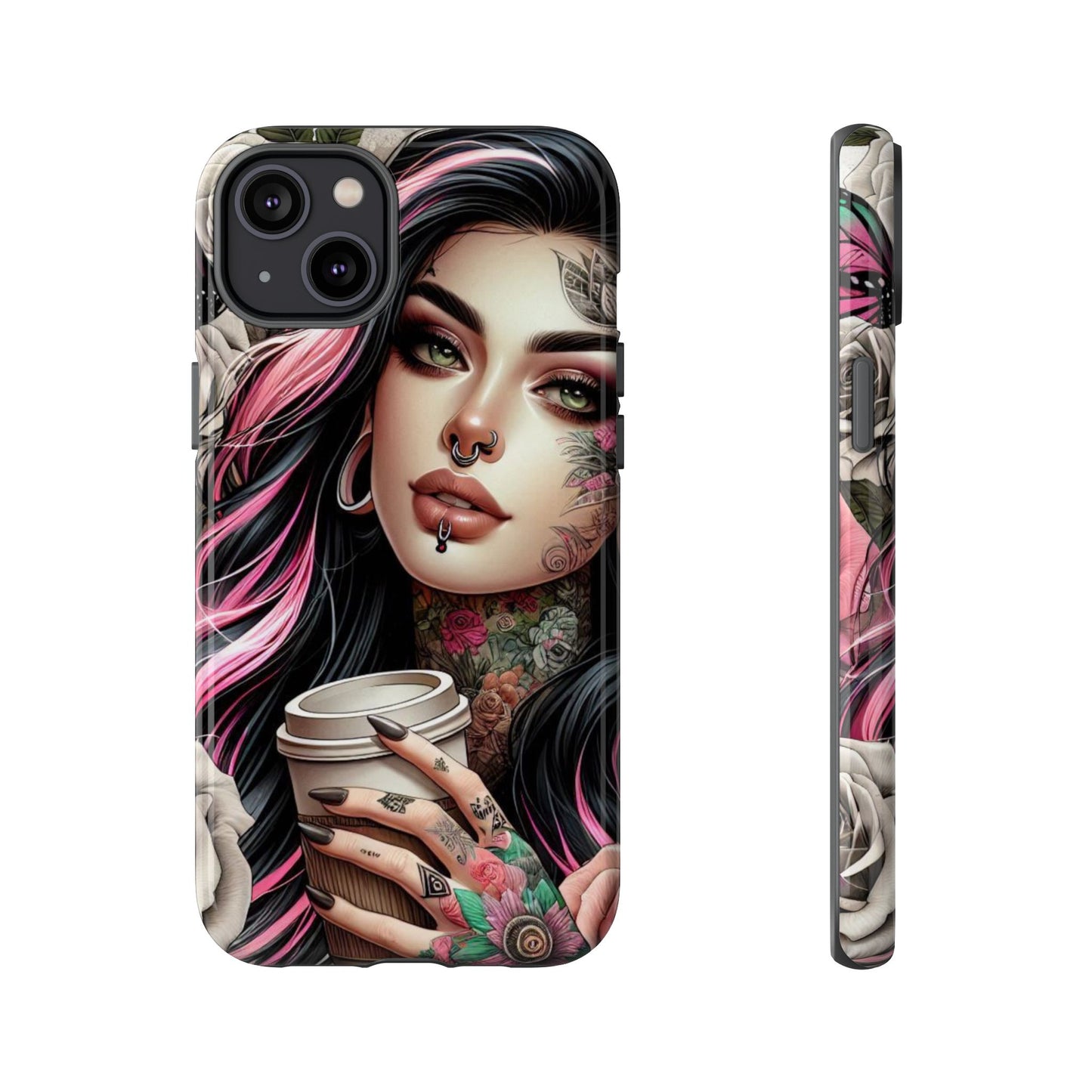 Gothic Rose Coffee Queen Mobile Case