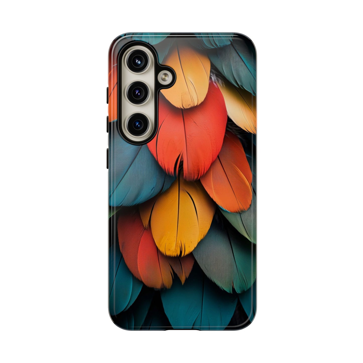 Exotic Macaw Feather Phone Case for iPhone, Samsung & Google Pixel